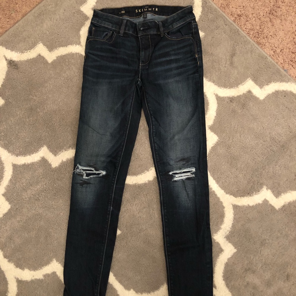 White House black marker dark skinny denim size 00
